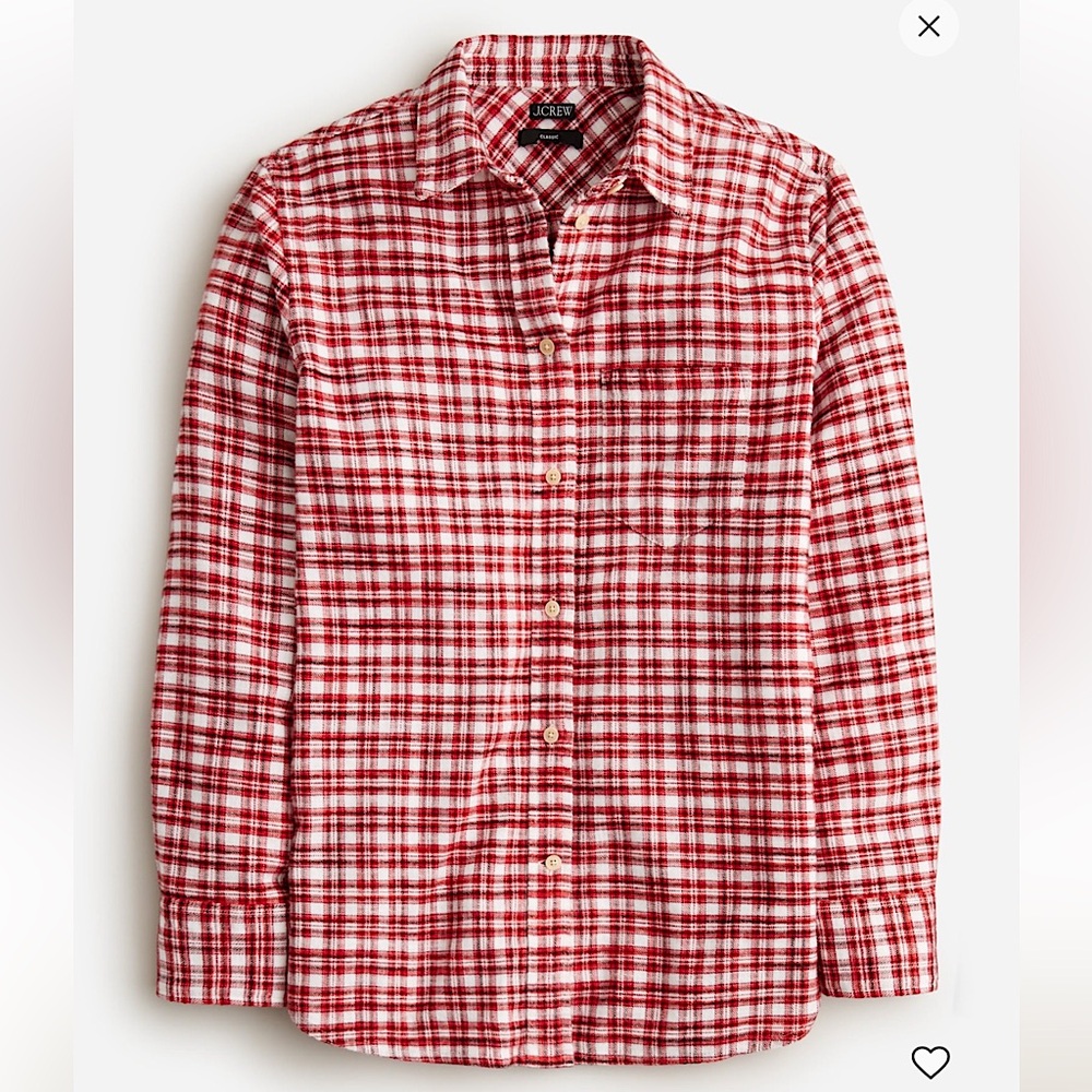 J. Crew Classic-fit flannel shirt in tartan